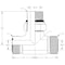 World Wide Fittings Male Flat Face O-Ring to Male Flat Face O-Ring to Metric Male O-Ring Boss Adjustable Branch Tee 4715X04X04XM12 - alternate 2